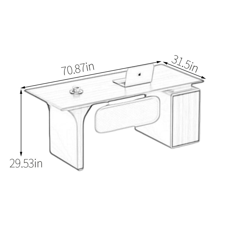 Howse, H 29,53 po x l 70,87 po x P 31,5 po