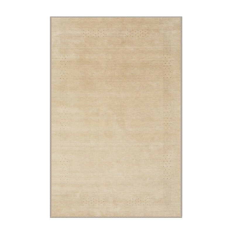 Surface beige contemporaine tapis, Rectangle 5 pi x 7 pi