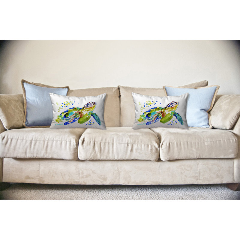  Housse et insert pour coussin d'extérieur Baby Sea Turtle, 16" x 20"