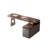 70.74"Rectangular brown multi-layer solid wood desk-1965013367