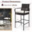 Outdoor 29.5'' Bar Stool with Cushion