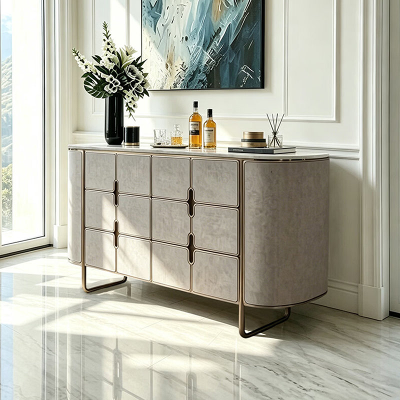 American-style modern light luxury sideboard