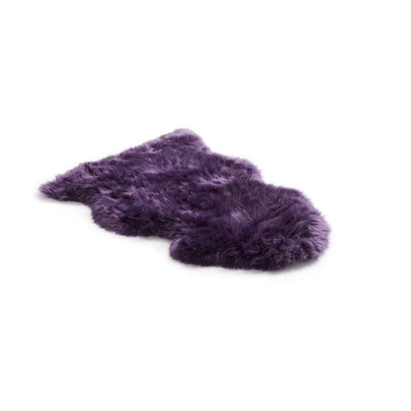 Solid Colour Sheepskin Shag 60cm X 95cm Area Rug