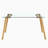 L-Shaped Metal Base Credenza Desk