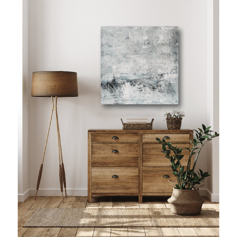 Whisper - Artist Enhanced Canvas Print, Black Framed Canvas, 21.5" H x 21.5" W x 1.75" D
