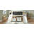 Twin size Loft Bed Wood Bed with Two Storage Boxes