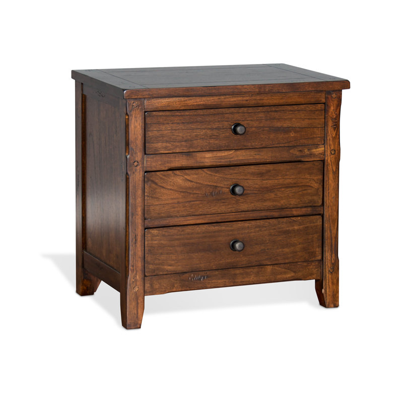 Katsuji 29'' W Nightstand, Dark Chocolate