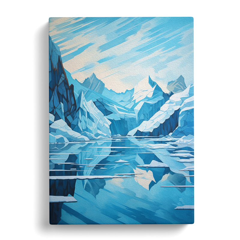 Glacier Orphism - Art Prints - Wrapped Canvas, 76cm H x 50cm W x 3cm D