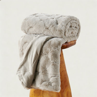 CloudNest Plush Faux Fur Throw Blanket