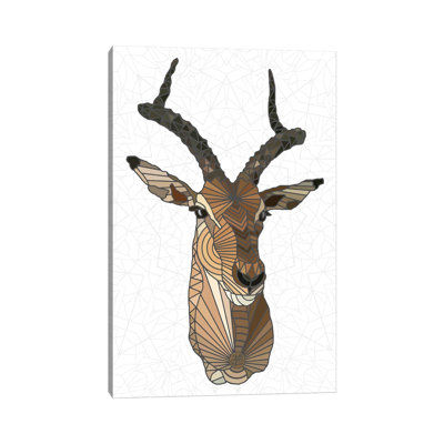 Modern Impala by Angelika Parker - Wrapped Canvas Print