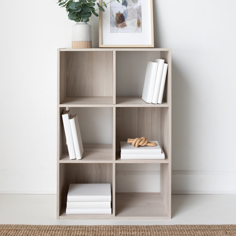 Bridgnorth Bookcase, Light Natural, (6 Shelves) 35" H x 24" W x 12" D