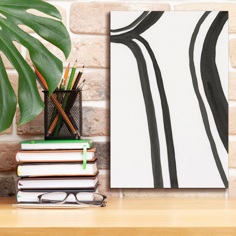 «Ink Lines II» par Regina Moore, H 18 po x l 12 po x P 0,75 po