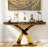 L'ensemble de 3 pièces de salon de luxe comprend 1 table basse, 1 console et 1 table de bout pour le bureau-105507954-105507956
