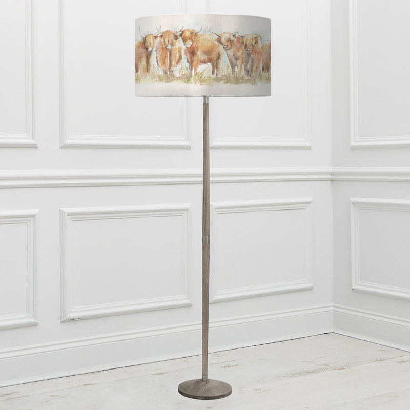 164cm Brown Traditional Floor Lamp