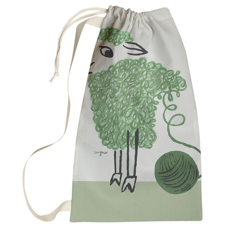 Sac à linge Barclee, Petit (H 64 po x l 20 po x P 1,5 po), Vert