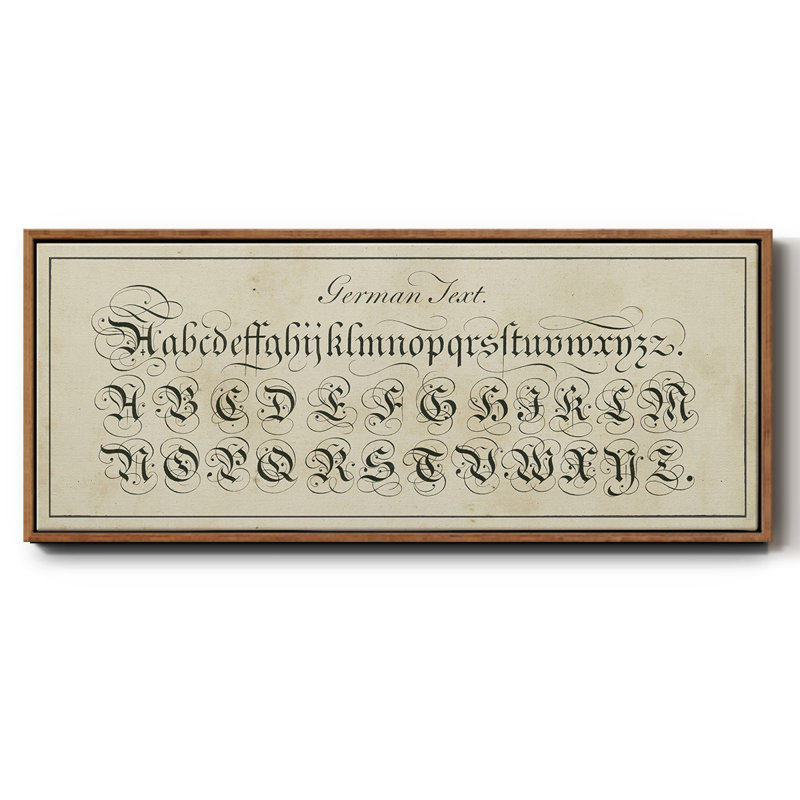 Manuscrit de l'échantillonneur I - Toile encadrée, H 20 po x l 50 po