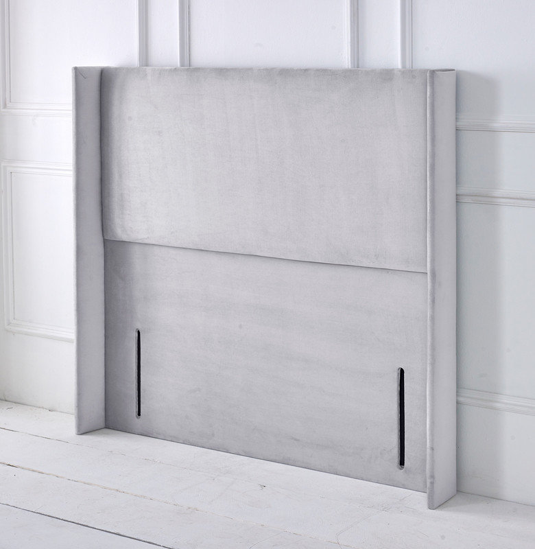 Upholstered Headboard, Silver, Single (3')