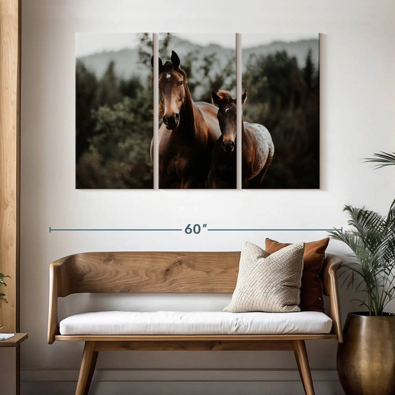 Horse And Foal, 32" H x 50" W