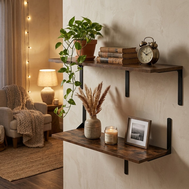 2 Piece Floating Shelf