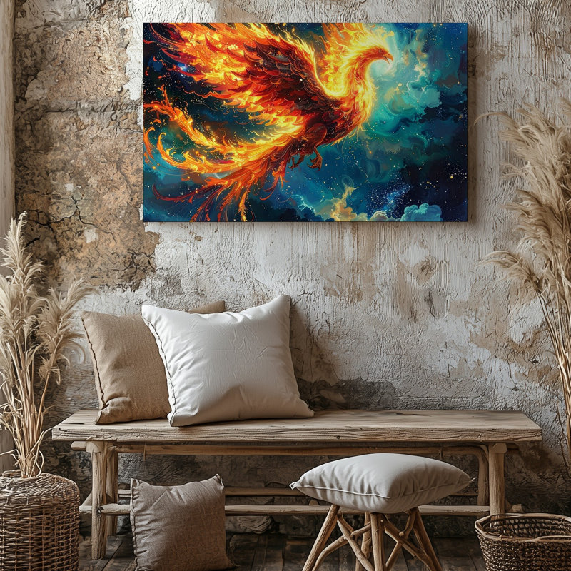 Art mural Wall of Phoenix, H 30 po x l 30 po