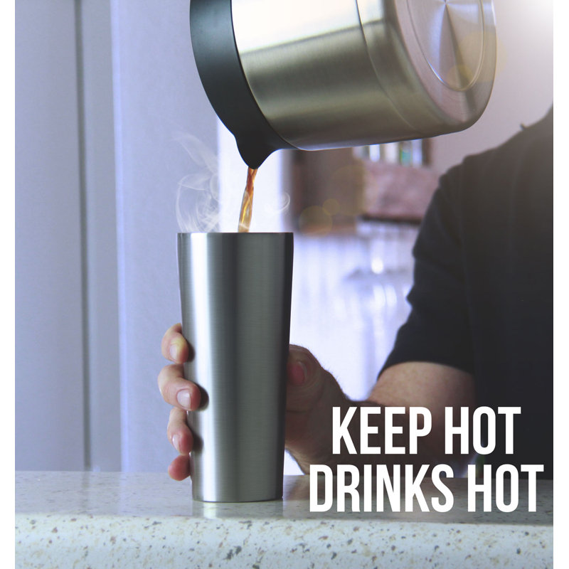 16 oz. Stainless Steel Pint Glass