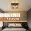 Alvarenga Flush Ceiling Light E27 Glass Design