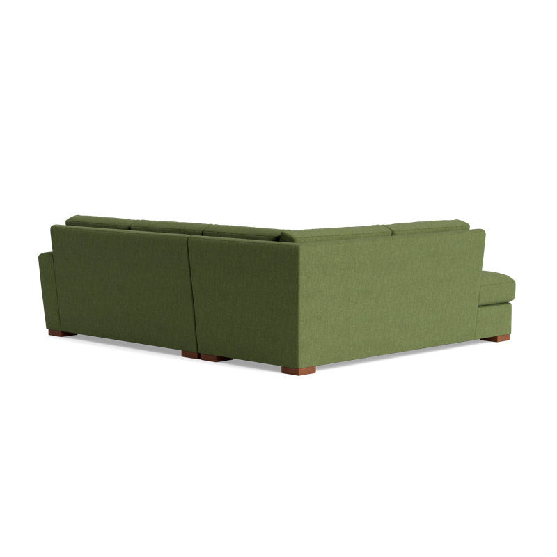 Couch Potato Sectional, Left Hand Facing, Performance Weave - Basil