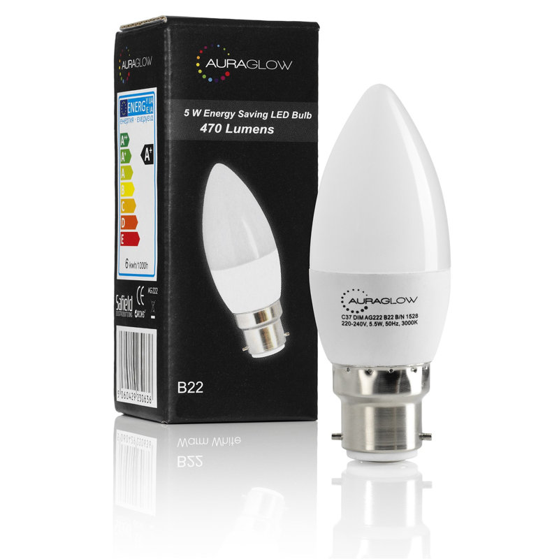 Friel 5W BA22d LED Candle Light Bulb, 6500K