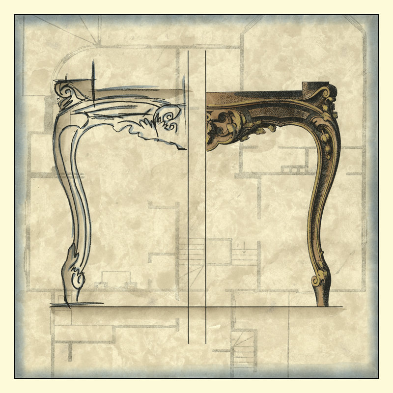 Furniture Sketch I by Vision Studio - Wrapped Canvas Print, 91cm H x 91cm W x 3.8cm D