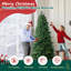 6FT Artificial Christmas Tree with 1032 PE+PVC Tips - Stable Metal Stand-1995890168