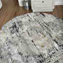 Steelside™ Acosta Gray/Gold/Black Area Rug & Reviews | Wayfair