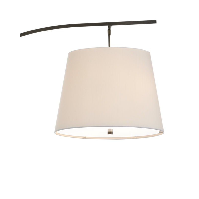 Lampe sur pied arquée 70 po Cloister, Bronze huilé / blanc