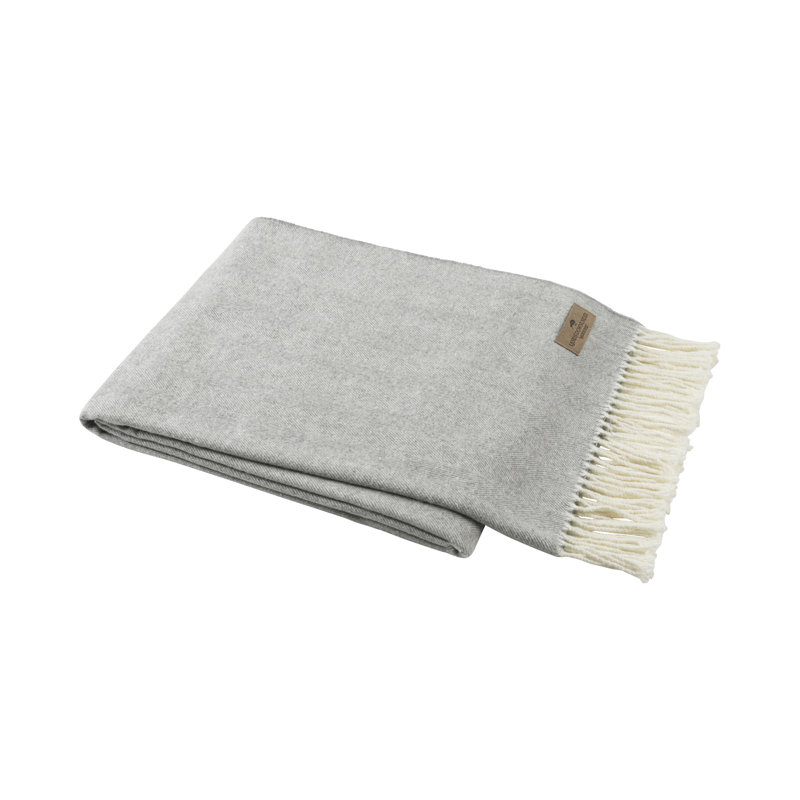 Italian Herringbone Throw Blanket, Pebble