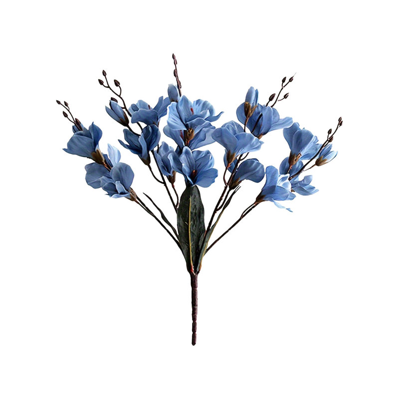 Faux fleurs artificielles pour la décoration intérieure, Bleu
