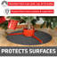 Tapis de Noël pour arbre de Noël (28 po), protège les planchers des éclaboussures et des rayures, absorbant, imperméable, lavable à la machine, durable (fabriqué aux États-Unis) (gris anthracite)