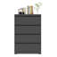 Classeur latéral métallique verrouillable à 4 tiroirs Abheek Makeace (90 cm) – Armoire de classement robuste pour bureau à domicile, assemblage requis, compatible avec les formats légaux/lettre/A4/F4, noir-1011149483