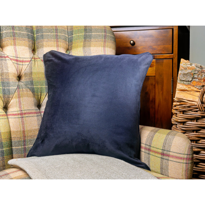 Hostivice Square Cushion Cover, Black, 46cm H x 46cm W