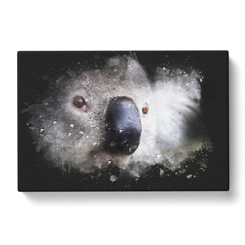 Koala Bear Vol.2 Paint Splash - Wrapped Canvas, 50cm H x 76cm W x 3cm D