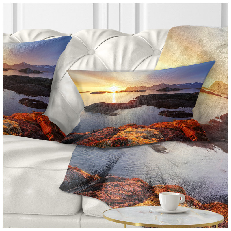 Coussin lombaire en norvège mer coast