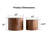 Modern Round Nesting Coffee Table Set of 2 - Wooden Burl Drum Accent Tables for Living Room, Bedroom & Small Spaces, Dark Brown-584171347