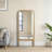 60" Mango Wood Framed Floor Mirror - Brown Finish - Full-Length Standing Mirror For Bedroom & Living Room