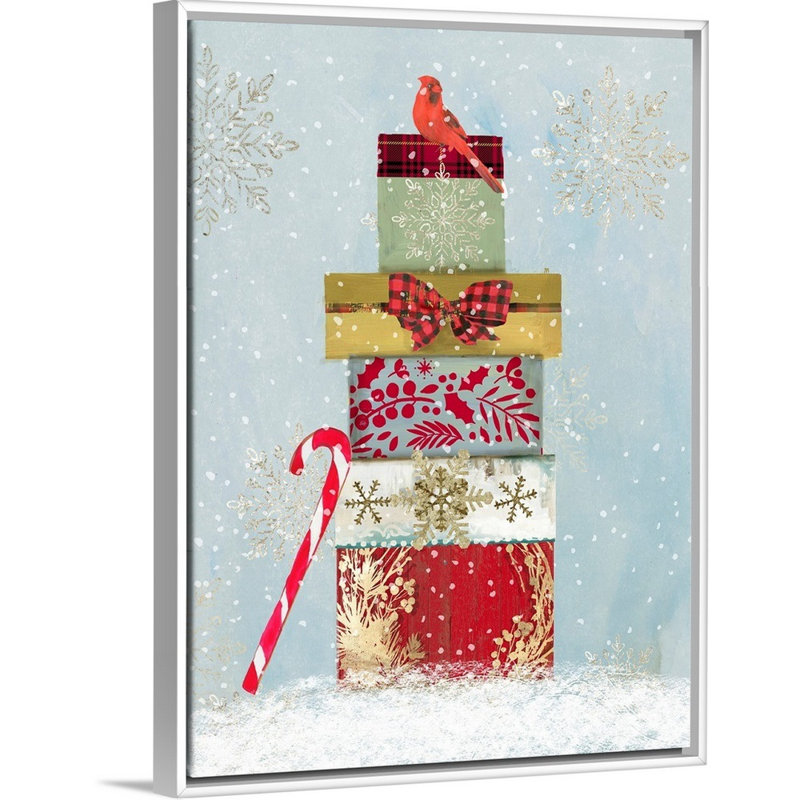 Cadeaux des fêtes-reproduction d’art sur toile, Cadre blanc, 26" H x 20" W x 1.75" D
