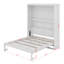 Grand lit escamotable avec tablettes-493143067