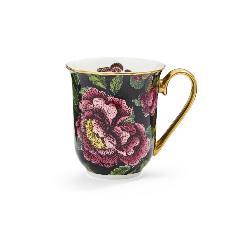 Spode Creatures Of Curiosity Mug Black 12Oz.