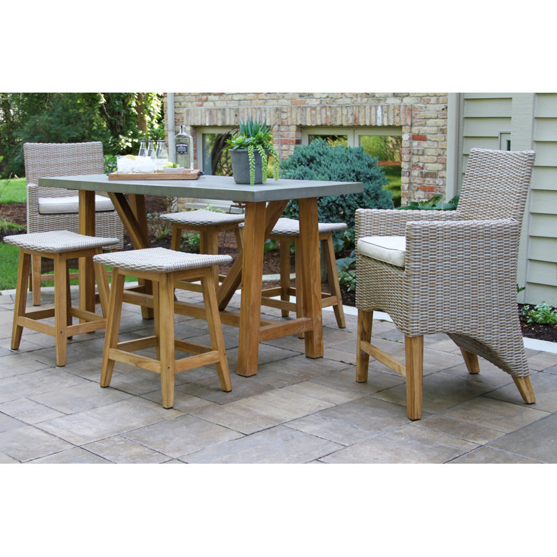 Nicole Teak Outdoor 24'' Counter Stool