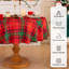 Round Christmas Tablecloth,229 X 229CM,Red