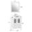Ravenna 24" Freestanding Single Sink Bathroom Vanity with Engineered Marble Top and Matching Mirror-27052444