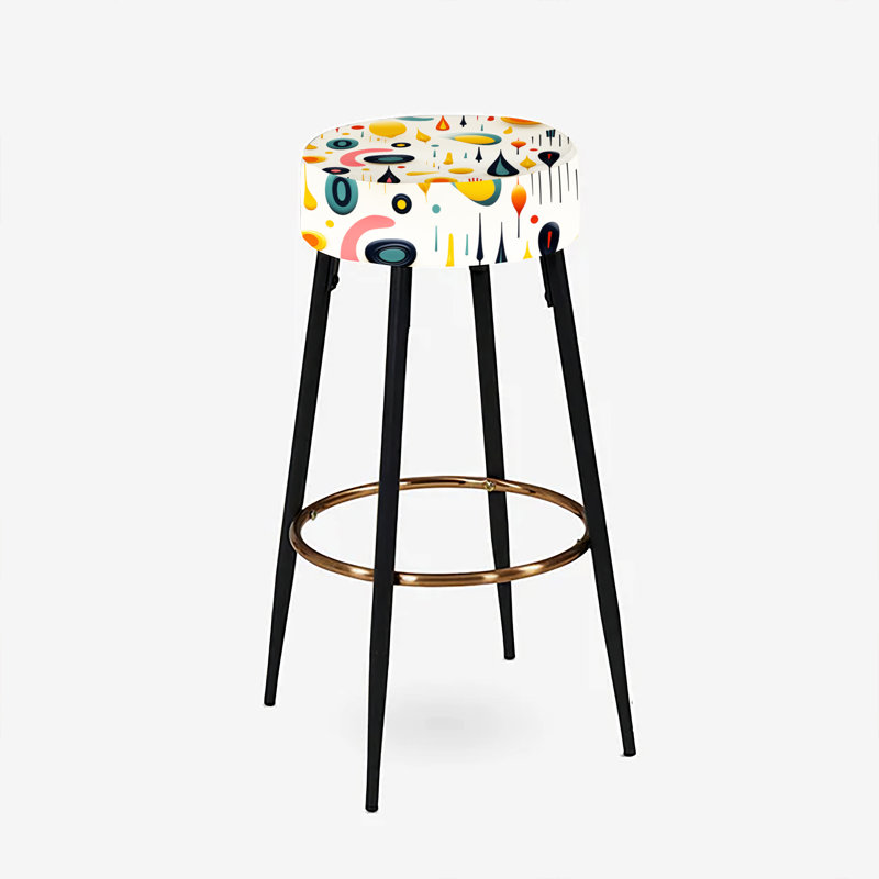 Mcm Abstract Expressions - Ensemble de 2 tabourets de bar Mid-Century