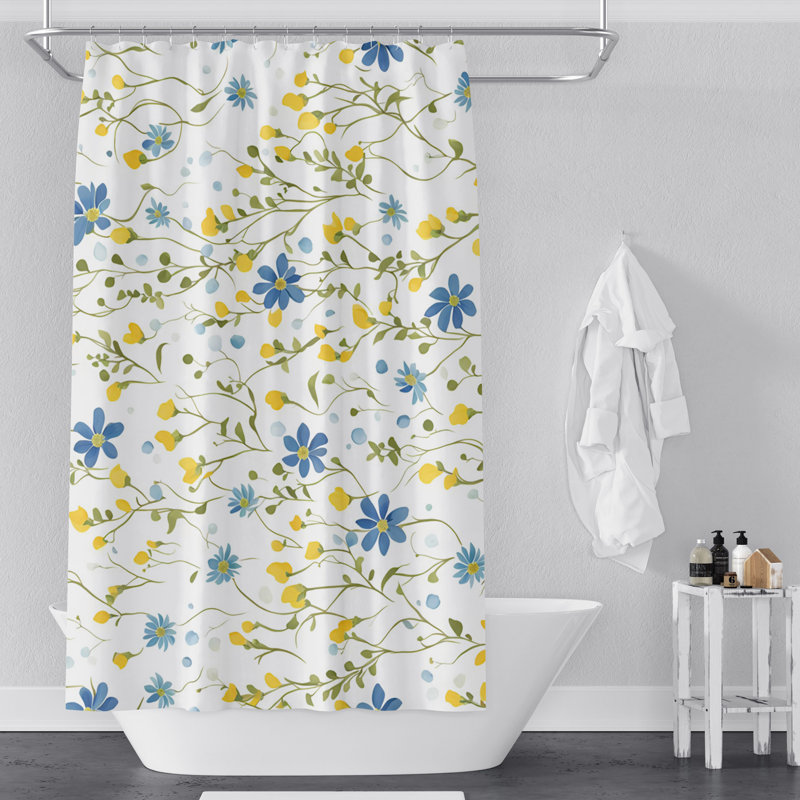 Rideau de douche Sachie, H 83 po x l 70 po, Sachie Floral