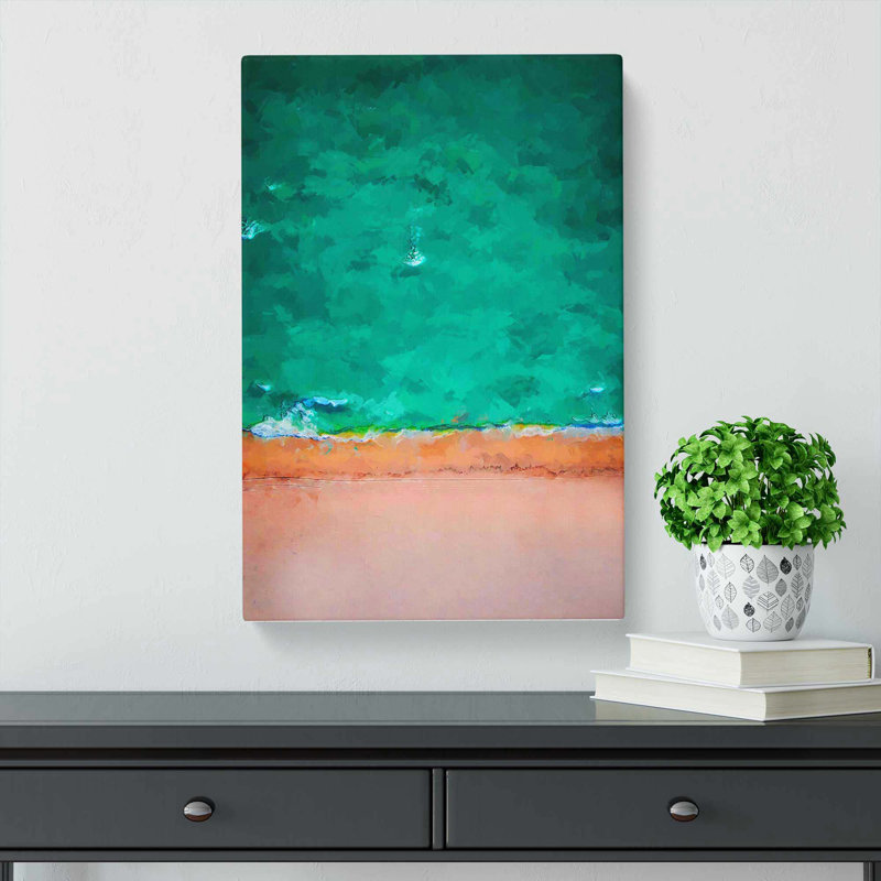 South Beach View In Miami Florida In Abstract - Wrapped Canvas Painting, 76cm H x 50cm W x 3cm D